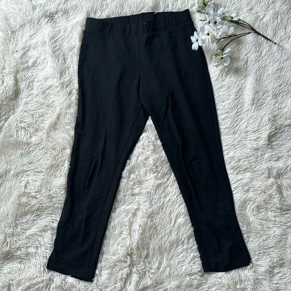Soho Lady Black Yoga Capri Pants Stretch Size 1X - Picture 1 of 5